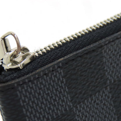 LOUIS VUITTON ルイヴィトン N60155 ポシェット・クレ コインケース ダミエキャンバス メンズ 中古