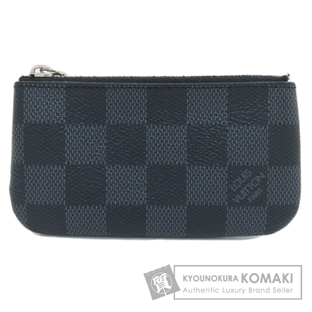 LOUIS VUITTON ルイヴィトン N60155 ポシェット・クレ コインケース ダミエキャンバス メンズ 中古