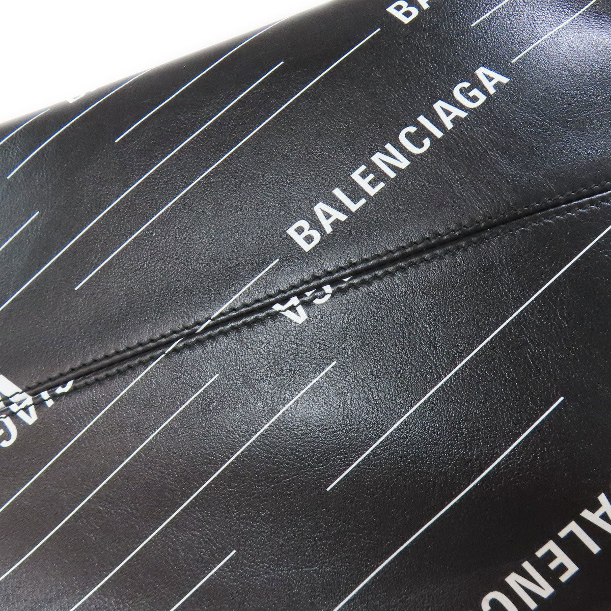 BALENCIAGA バレンシアガ 552870 ロゴ トートバッグ カーフ レディース 中古