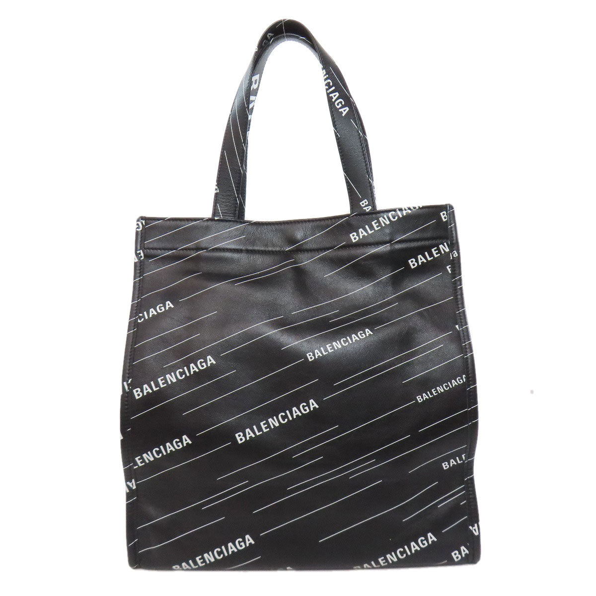 BALENCIAGA バレンシアガ 552870 ロゴ トートバッグ カーフ レディース 中古
