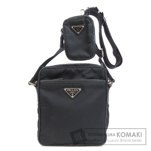 PRADA プラダ ロゴ金具 ショルダーバッグ ナイロン レディース 中古