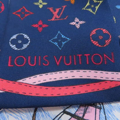LOUIS VUITTON ルイヴィトン M77681 バンドー スカーフ シルク レディース 中古