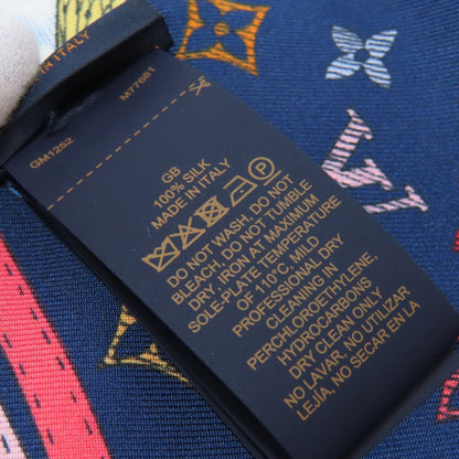 LOUIS VUITTON ルイヴィトン M77681 バンドー スカーフ シルク レディース 中古