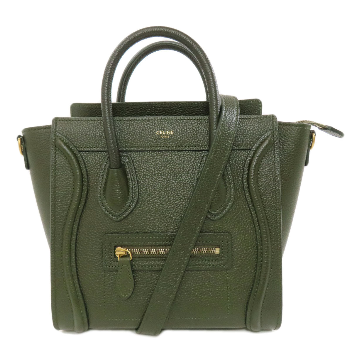 CELINE セリーヌ ラゲージナノ 2WAY ハンドバッグ カーフ レディース 中古