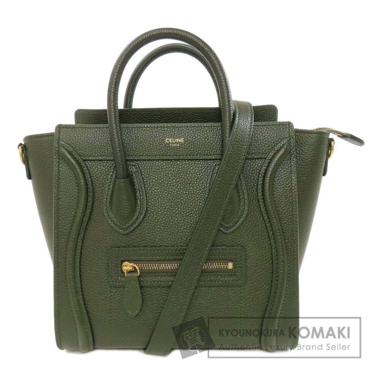CELINE セリーヌ ラゲージナノ 2WAY ハンドバッグ カーフ レディース 中古