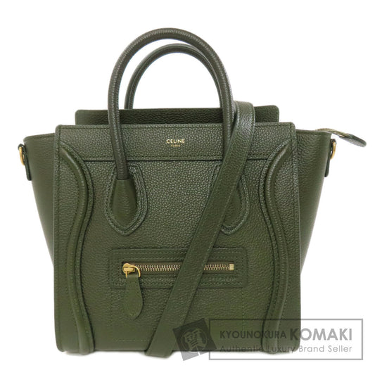 CELINE セリーヌ ラゲージナノ 2WAY ハンドバッグ カーフ レディース 中古