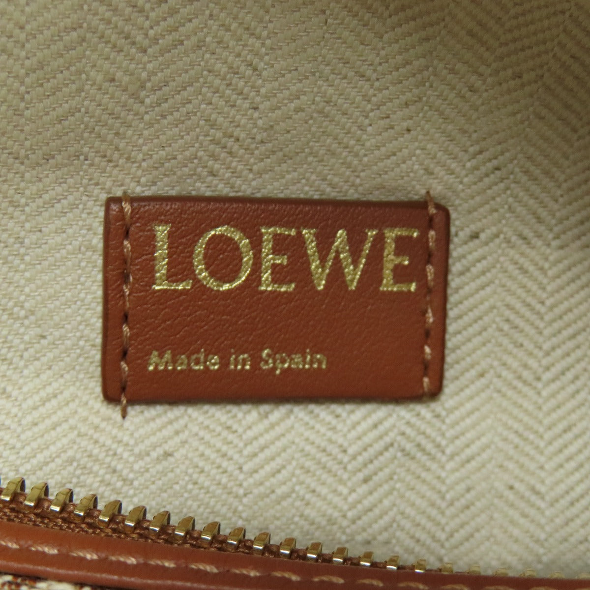 LOEWE ロエベ アナグラムキュービィ ハンドバッグ キャンバス レディース 中古