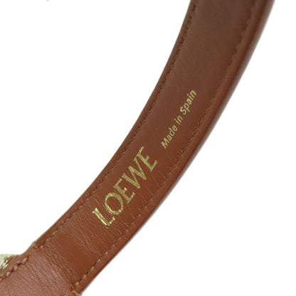 LOEWE ロエベ アナグラムキュービィ ハンドバッグ キャンバス レディース 中古