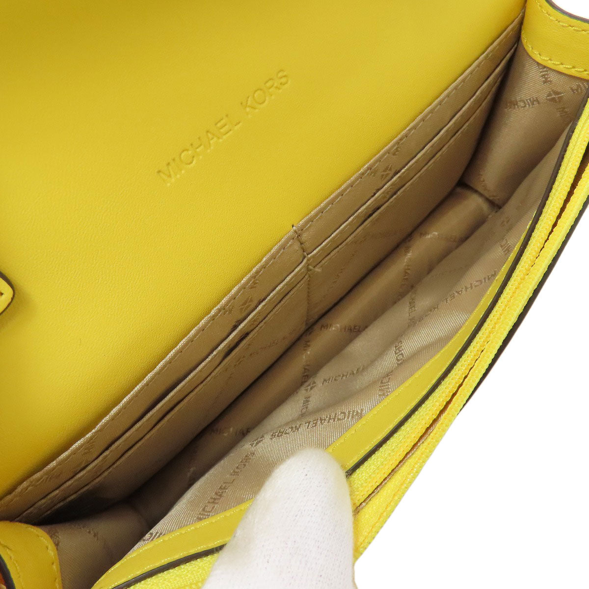 Michael Kors マイケルコース チェーンショルダーウォレット 長財布（小銭入れあり） レザー レディース 中古