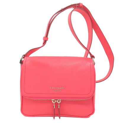 kate spade ケイトスペード ラン アラウンド ラージ フラップ クロスボディ ショルダーバッグ レザー レディース 中古