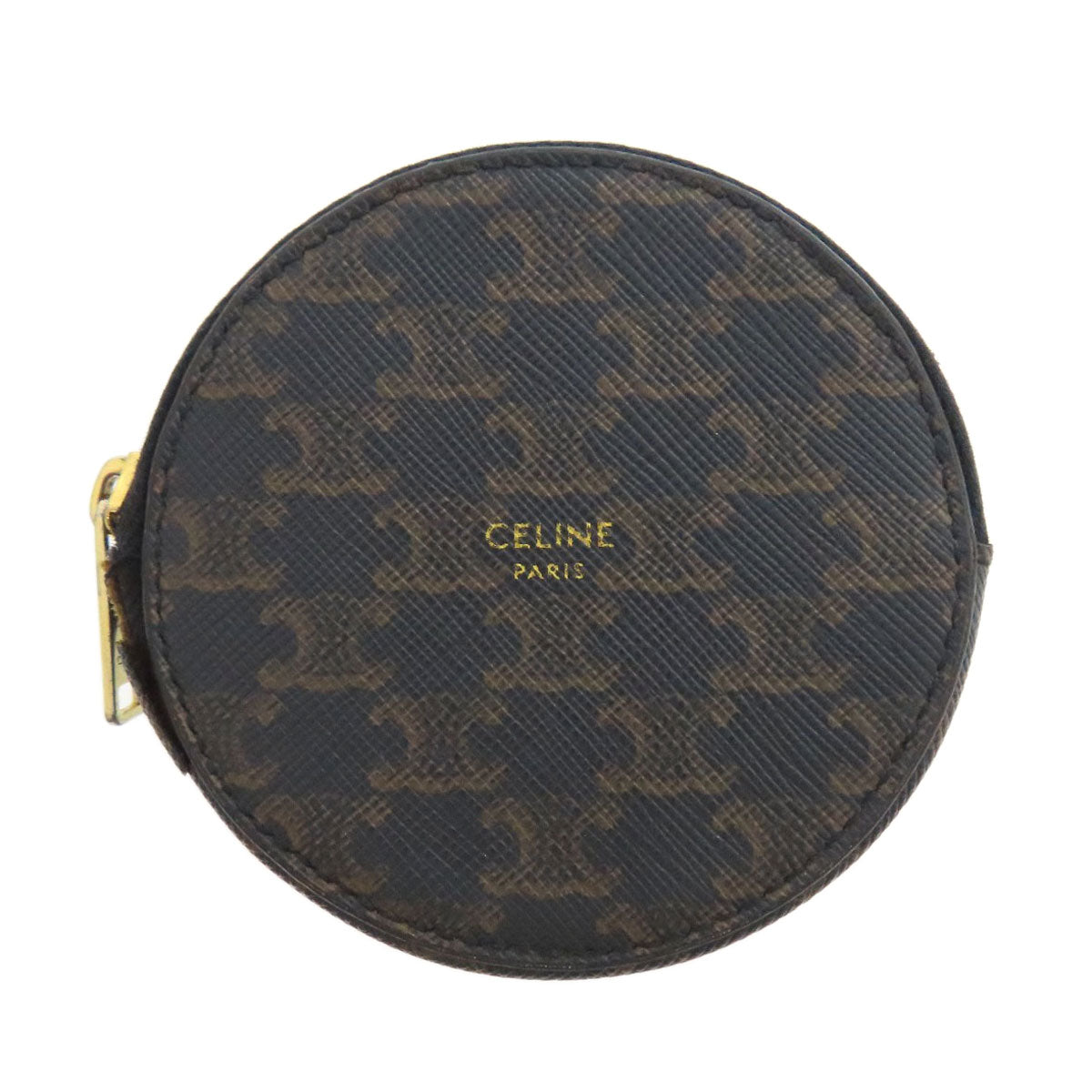 CELINE セリーヌ トリオンフ柄 コインケース PVC レディース 中古