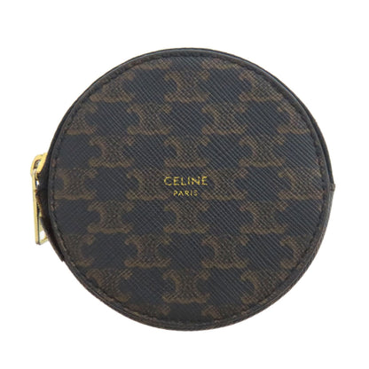 CELINE セリーヌ トリオンフ柄 コインケース PVC レディース 中古
