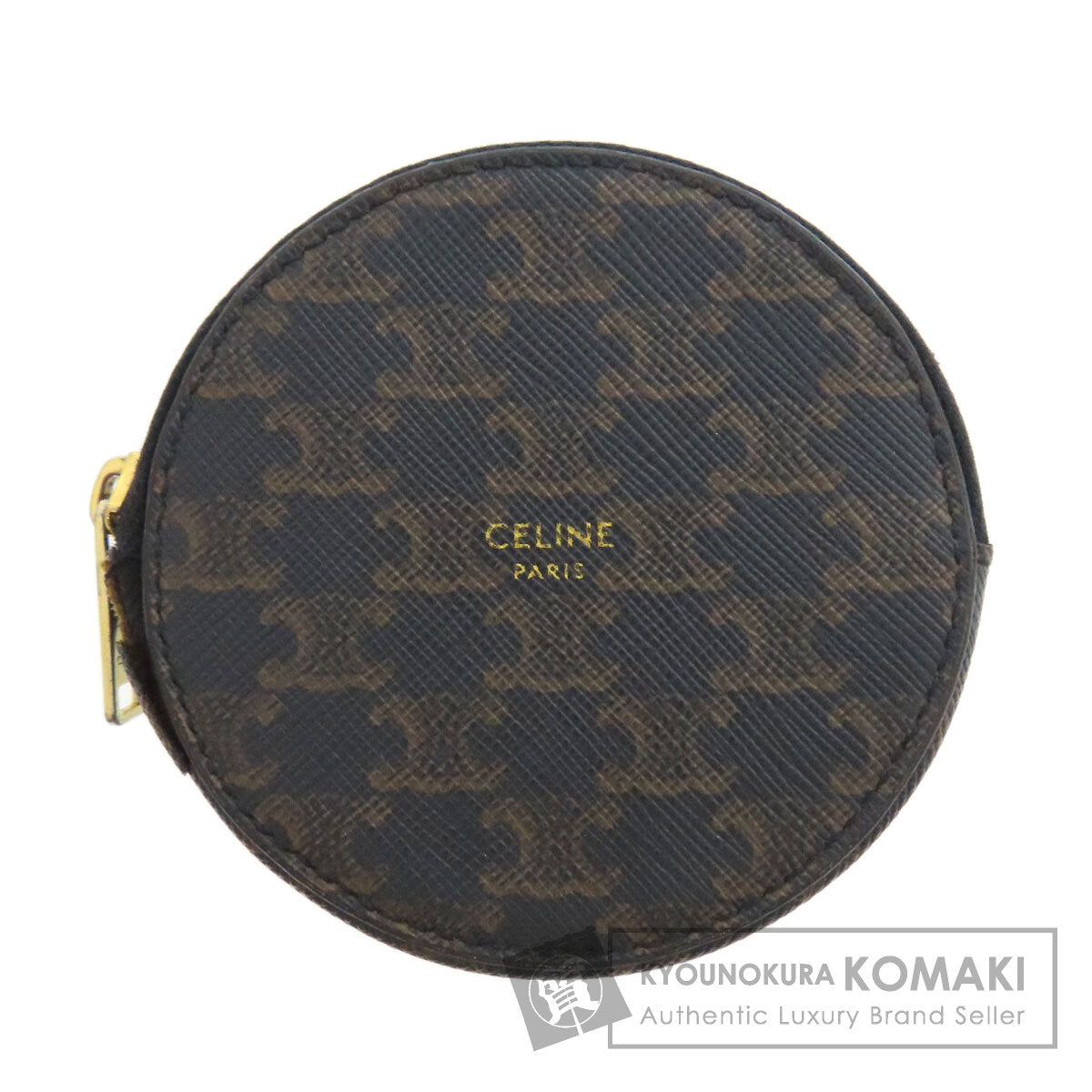 CELINE セリーヌ トリオンフ柄 コインケース PVC レディース 中古