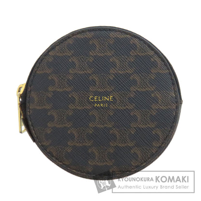 CELINE セリーヌ トリオンフ柄 コインケース PVC レディース 中古