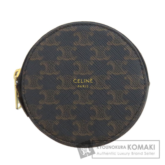 CELINE セリーヌ トリオンフ柄 コインケース PVC レディース 中古