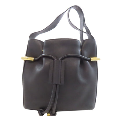 CHLOE クロエ ロゴ ショルダーバッグ レザー レディース 中古