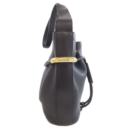 CHLOE クロエ ロゴ ショルダーバッグ レザー レディース 中古