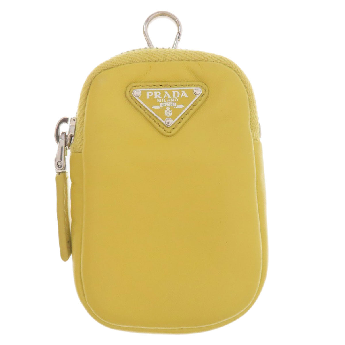 PRADA プラダ ロゴ金具 ショルダーバッグ カーフ レディース 中古