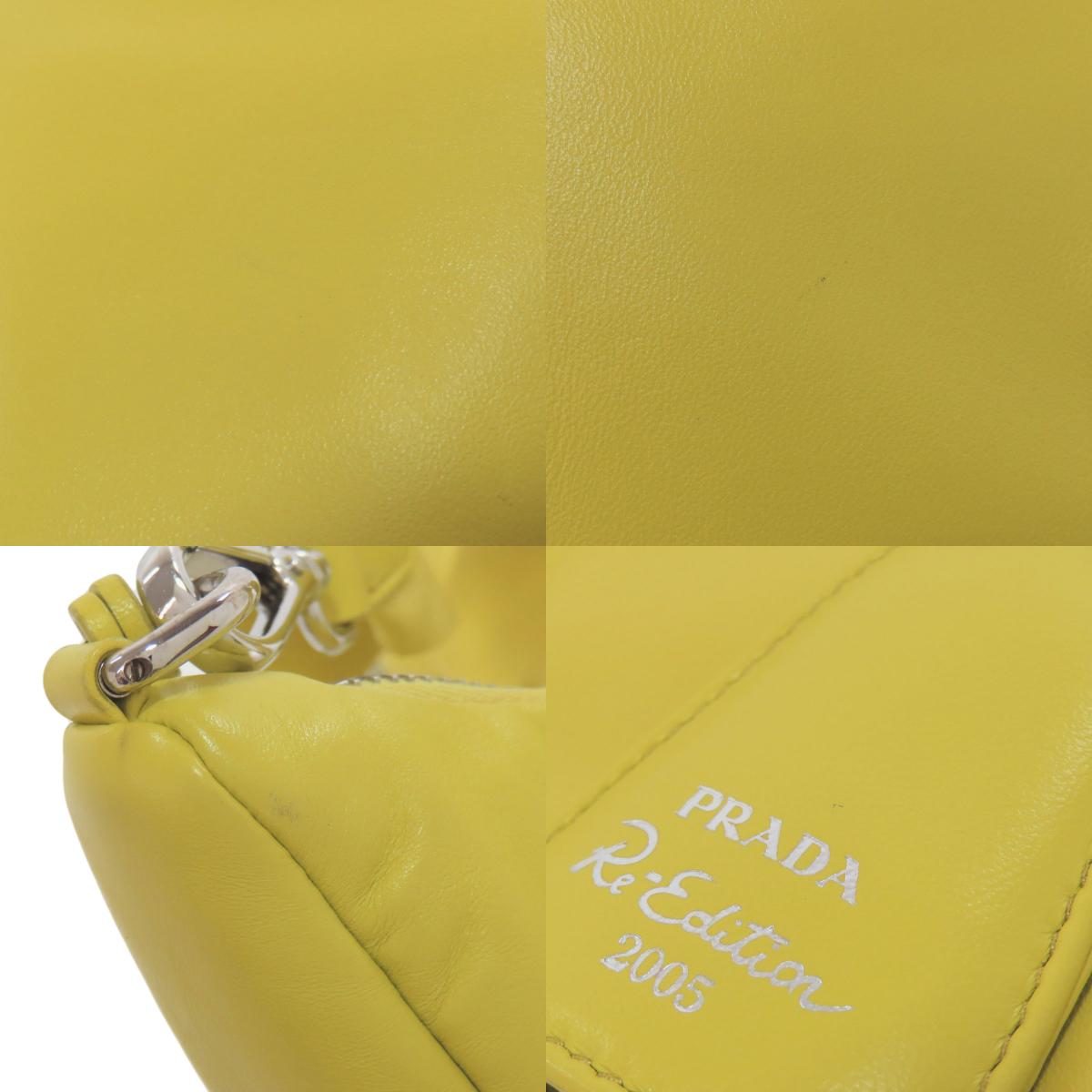 PRADA プラダ ロゴ金具 ショルダーバッグ カーフ レディース 中古