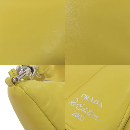 PRADA プラダ ロゴ金具 ショルダーバッグ カーフ レディース 中古