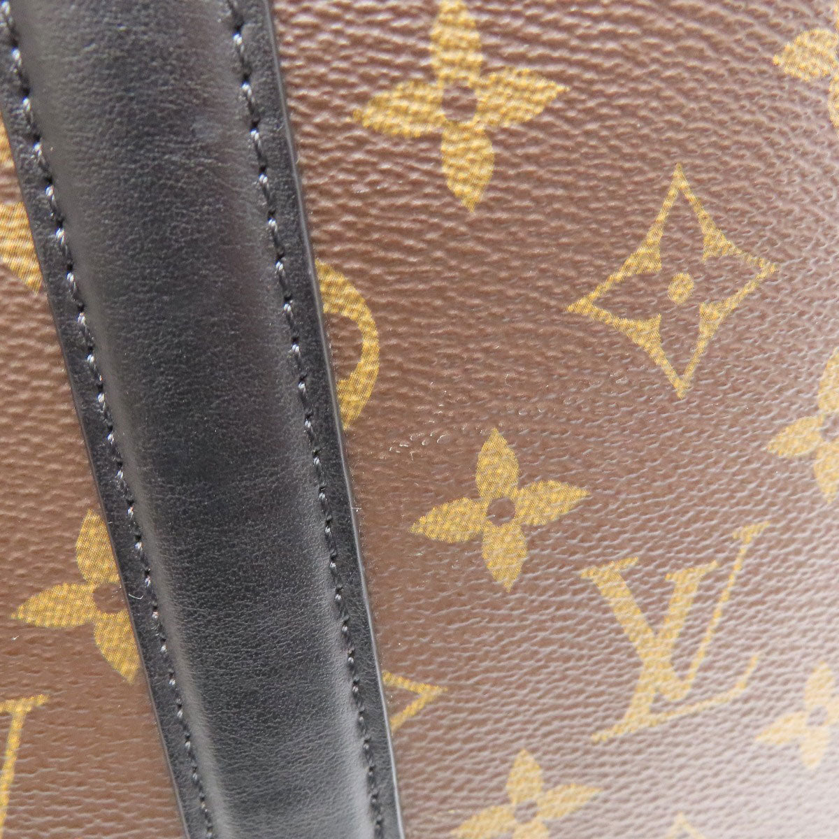 LOUIS VUITTON ルイヴィトン M45734 ウィークエンド・トート・PM モノグラム・マカサー ハンドバッグ モノグラムキャンバス レディース 中古