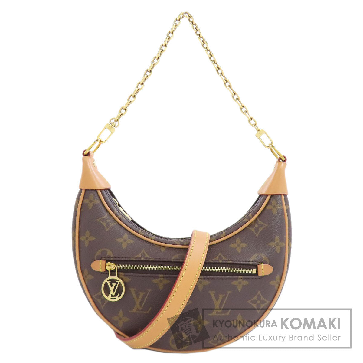 LOUIS VUITTON ルイヴィトン M81098 ループ ハンドバッグ モノグラムキャンバス レディース 中古