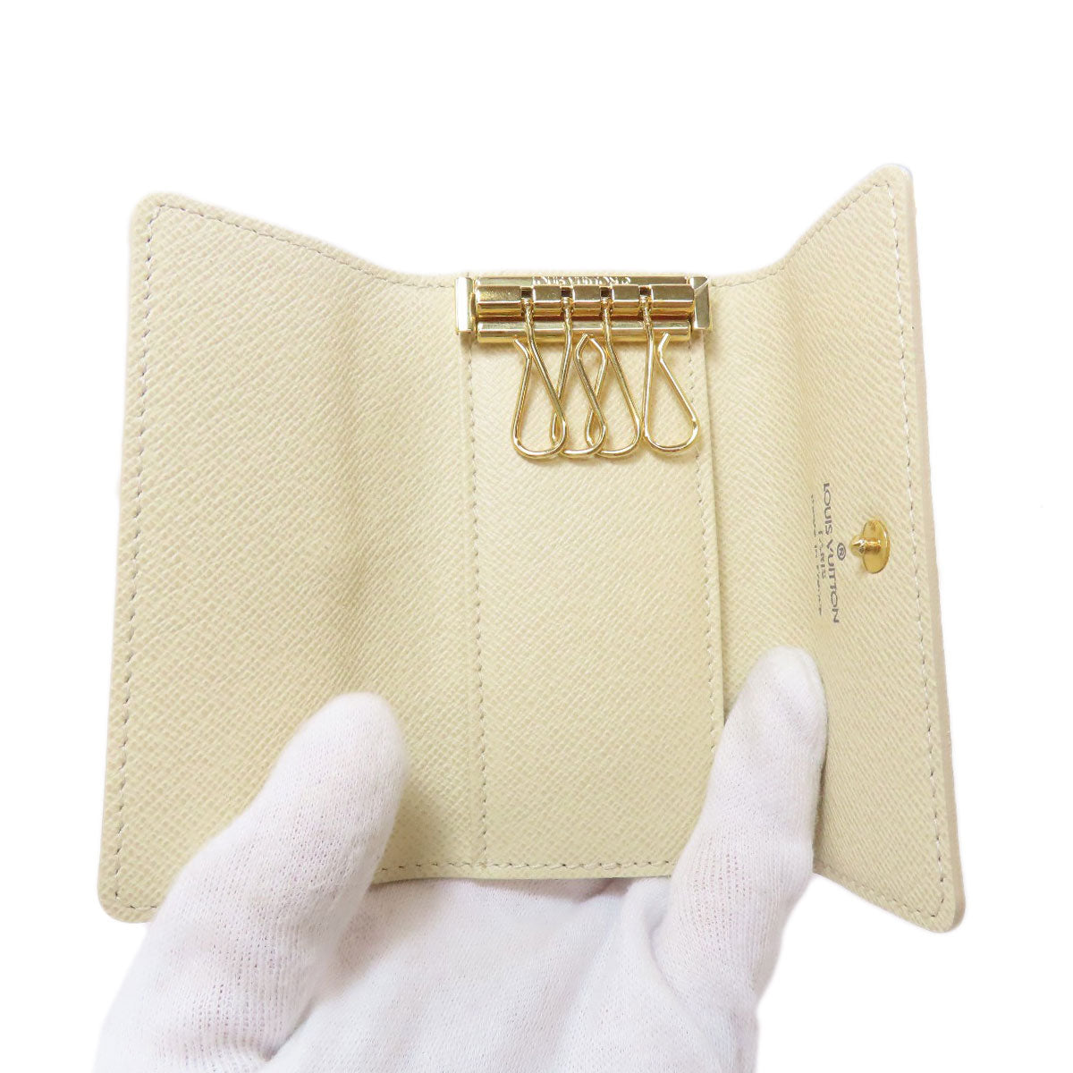 LOUIS VUITTON ルイヴィトン N60020 ミュルティクレ4 キーケース ダミエキャンバス レディース 中古