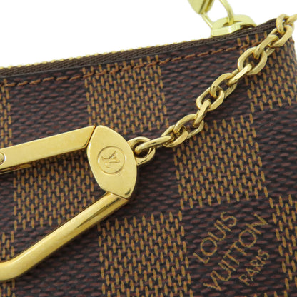 LOUIS VUITTON ルイヴィトン N62658 ポシェット・クレ コインケース ダミエキャンバス レディース 中古