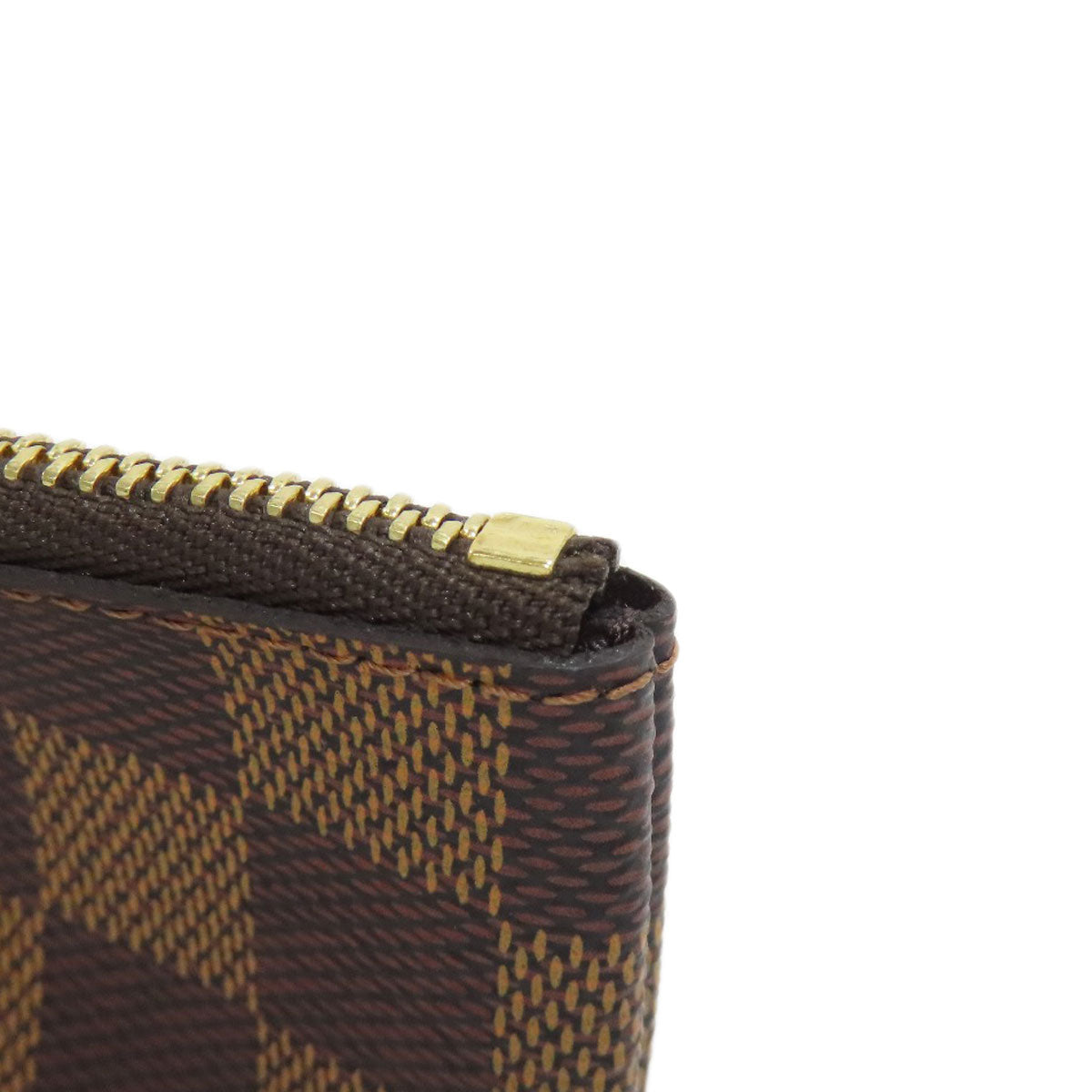 LOUIS VUITTON ルイヴィトン N62658 ポシェット・クレ コインケース ダミエキャンバス レディース 中古