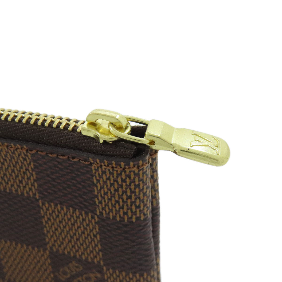 LOUIS VUITTON ルイヴィトン N62658 ポシェット・クレ コインケース ダミエキャンバス レディース 中古