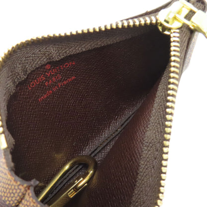 LOUIS VUITTON ルイヴィトン N62658 ポシェット・クレ コインケース ダミエキャンバス レディース 中古