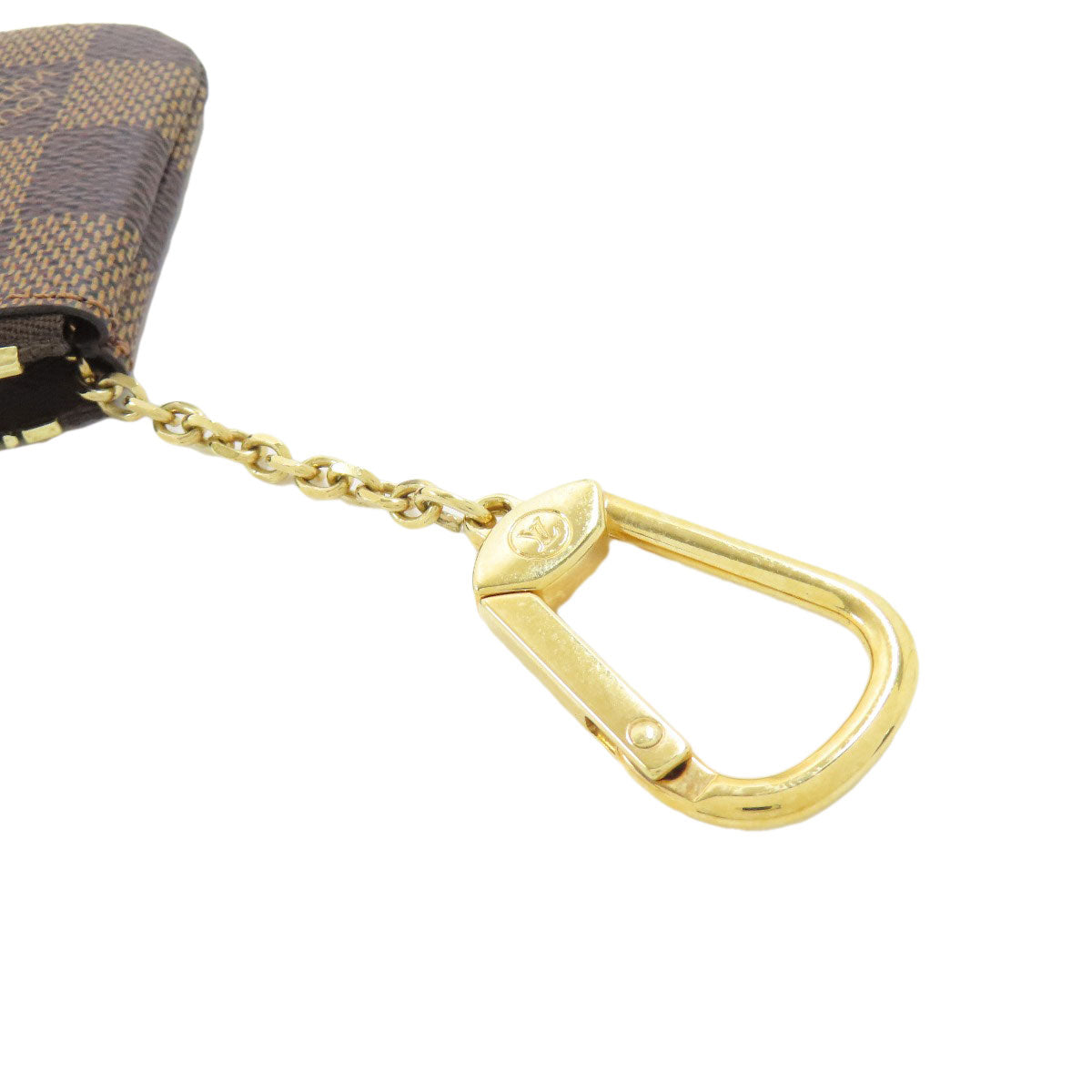 LOUIS VUITTON ルイヴィトン N62658 ポシェット・クレ コインケース ダミエキャンバス レディース 中古