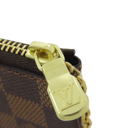LOUIS VUITTON ルイヴィトン N62658 ポシェット・クレ コインケース ダミエキャンバス レディース 中古