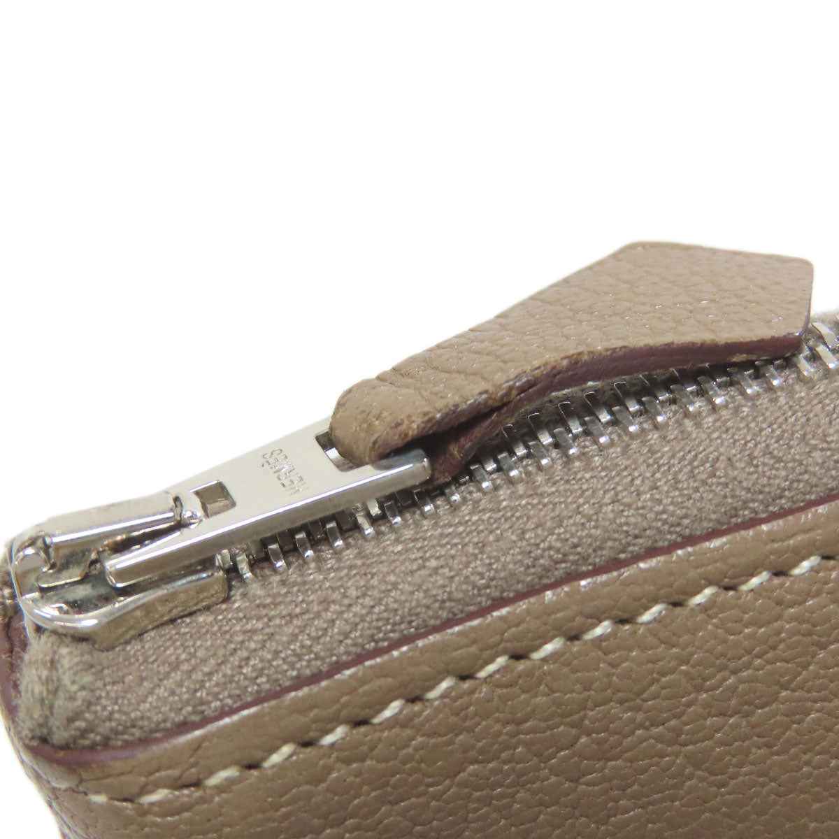 HERMES エルメス アザップ クラシック エトープ シルバー金具 長財布（小銭入れあり） カーフ レディース 中古