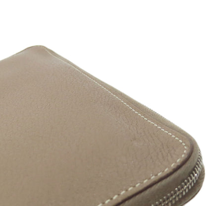 HERMES エルメス アザップ クラシック エトープ シルバー金具 長財布（小銭入れあり） カーフ レディース 中古