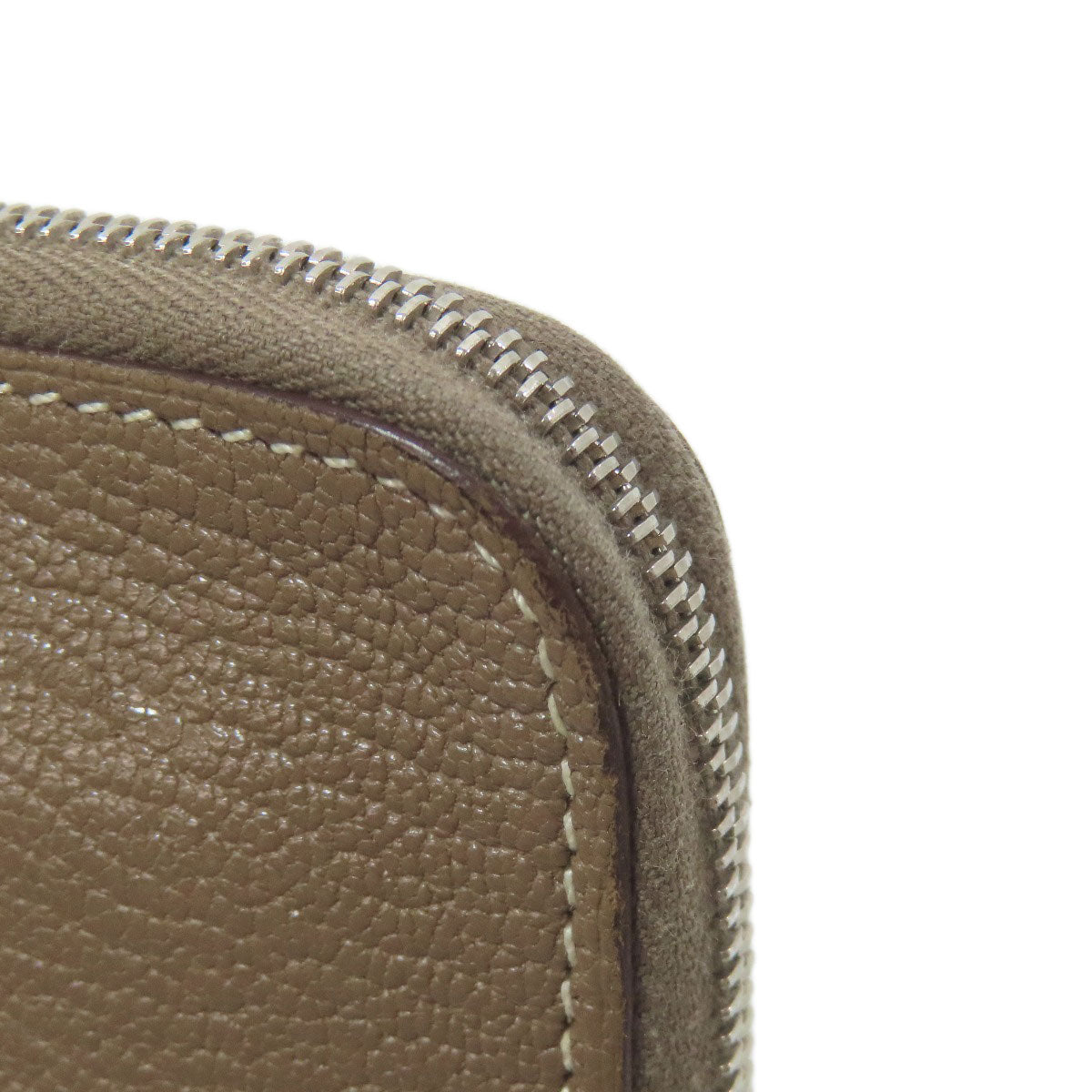 HERMES エルメス アザップ クラシック エトープ シルバー金具 長財布（小銭入れあり） カーフ レディース 中古