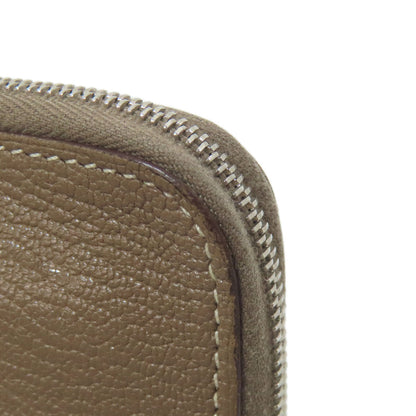 HERMES エルメス アザップ クラシック エトープ シルバー金具 長財布（小銭入れあり） カーフ レディース 中古