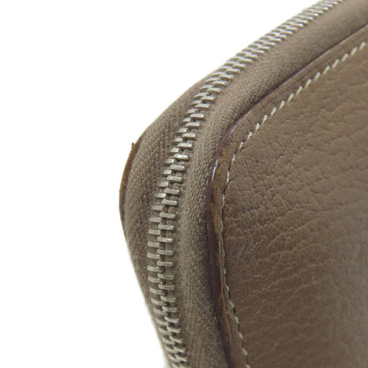 HERMES エルメス アザップ クラシック エトープ シルバー金具 長財布（小銭入れあり） カーフ レディース 中古