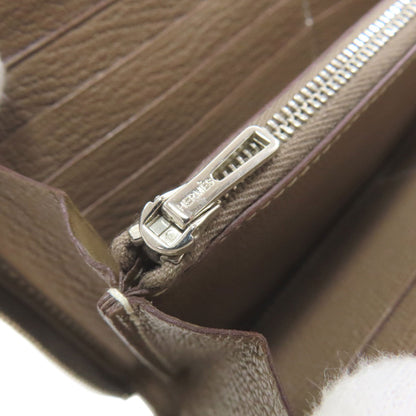 HERMES エルメス アザップ クラシック エトープ シルバー金具 長財布（小銭入れあり） カーフ レディース 中古