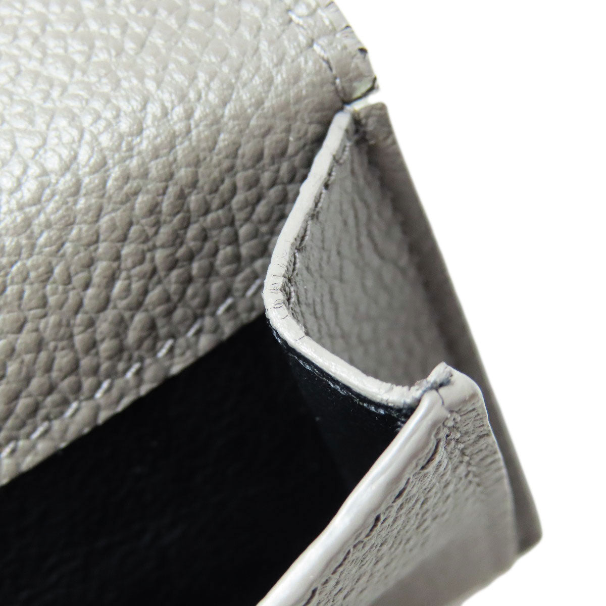 SAINT LAURENT サンローラン 三つ折り ロゴ 二つ折り財布（小銭入れあり） レザー レディース 中古