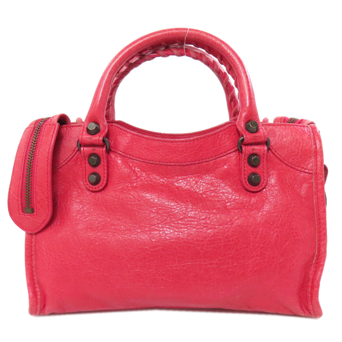 BALENCIAGA バレンシアガ 300295 クラシックミニシティ ハンドバッグ カーフ レディース 中古
