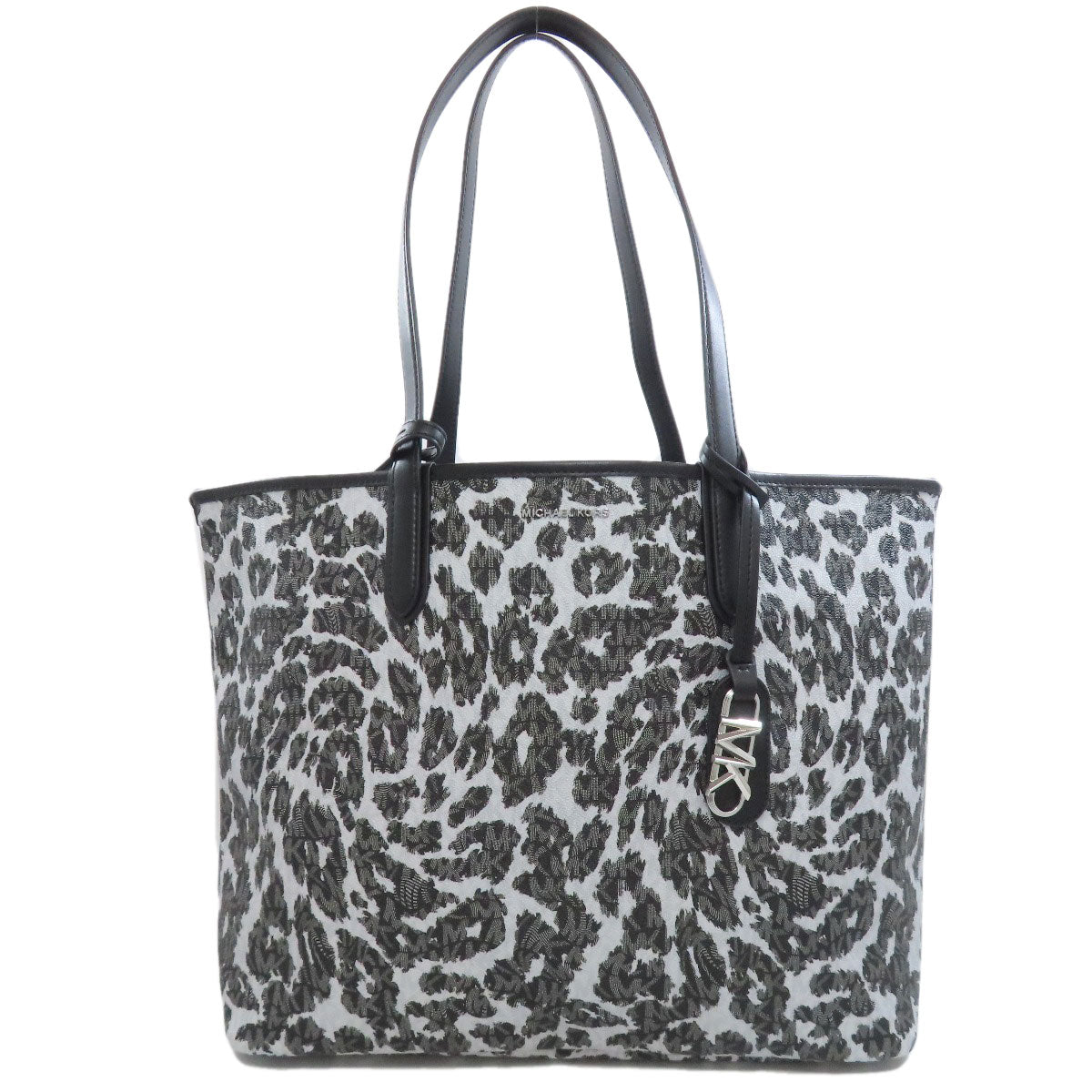 Michael Kors マイケルコース MKシグネチャー レオパード柄 トートバッグ レザー レディース 中古