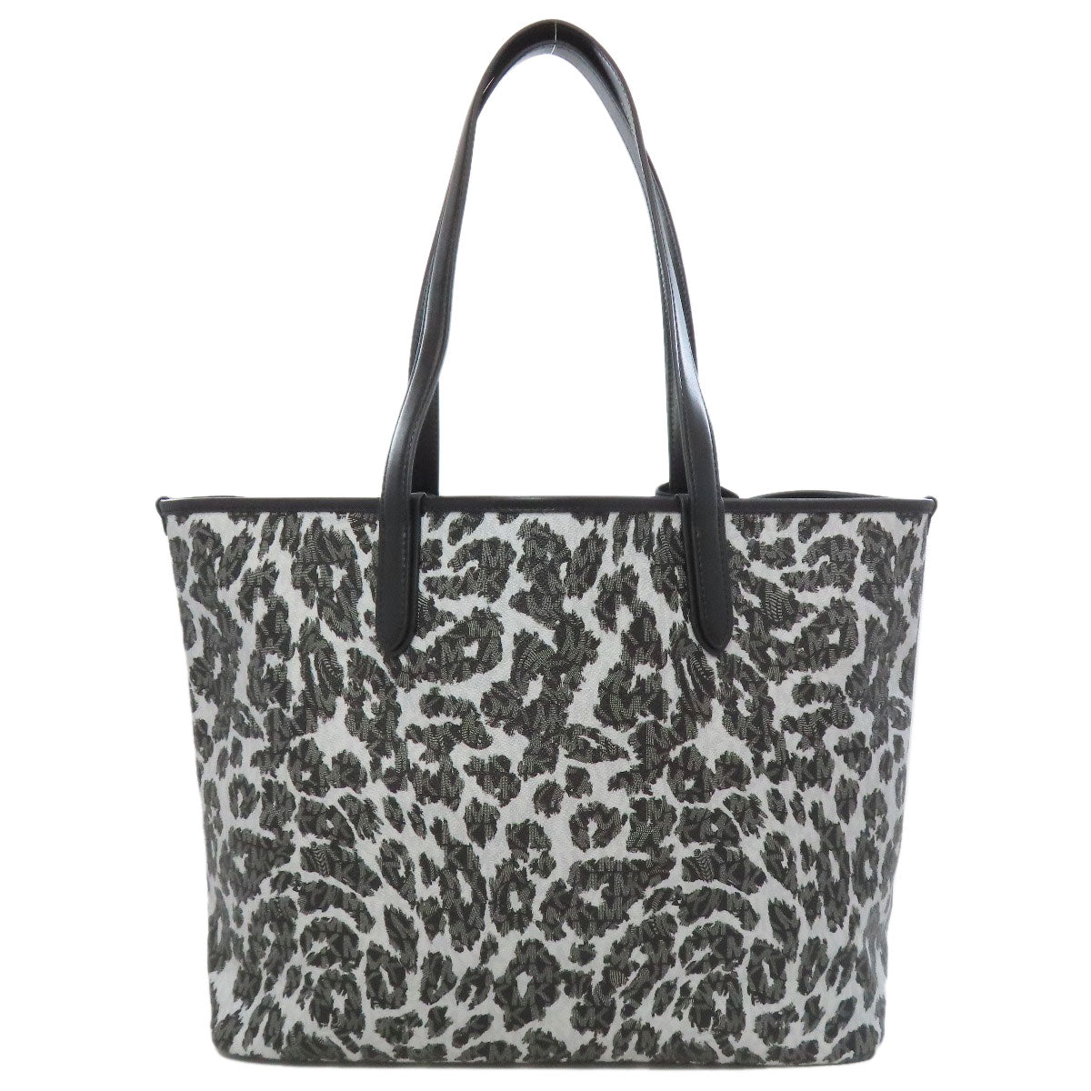 Michael Kors マイケルコース MKシグネチャー レオパード柄 トートバッグ レザー レディース 中古