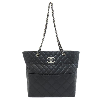CHANEL シャネル マトラッセ ココマーク トートバッグ ラムスキン レディース 中古