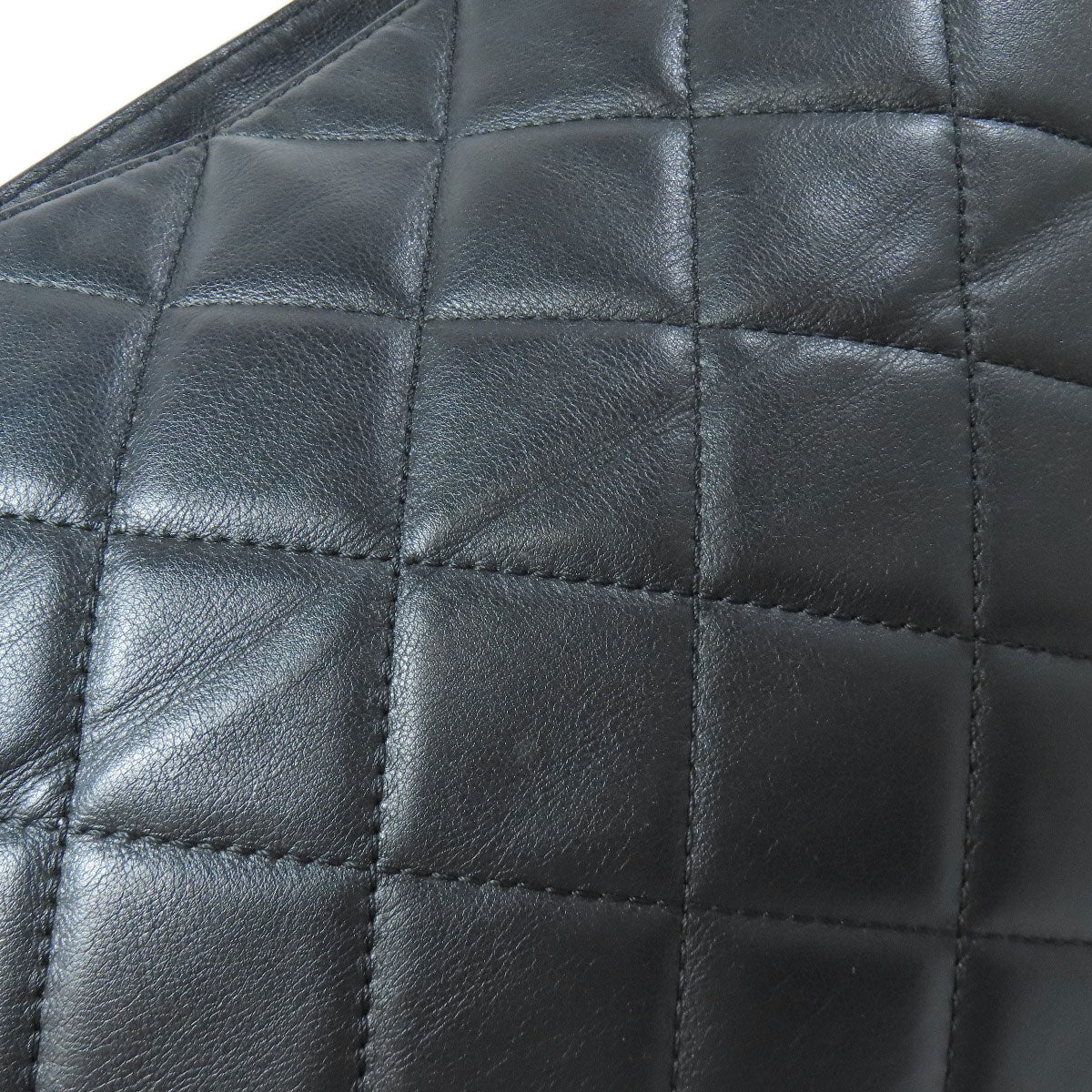CHANEL シャネル マトラッセ ココマーク トートバッグ ラムスキン レディース 中古