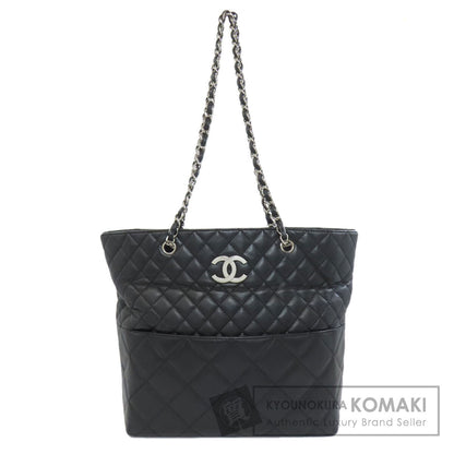 CHANEL シャネル マトラッセ ココマーク トートバッグ ラムスキン レディース 中古