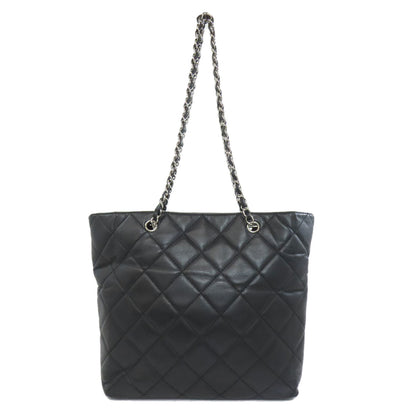 CHANEL シャネル マトラッセ ココマーク トートバッグ ラムスキン レディース 中古