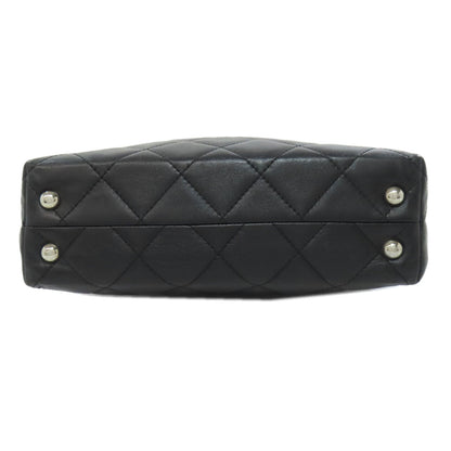 CHANEL シャネル マトラッセ ココマーク トートバッグ ラムスキン レディース 中古