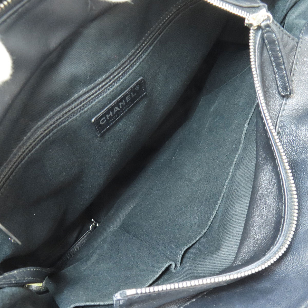 CHANEL シャネル マトラッセ ココマーク トートバッグ ラムスキン レディース 中古