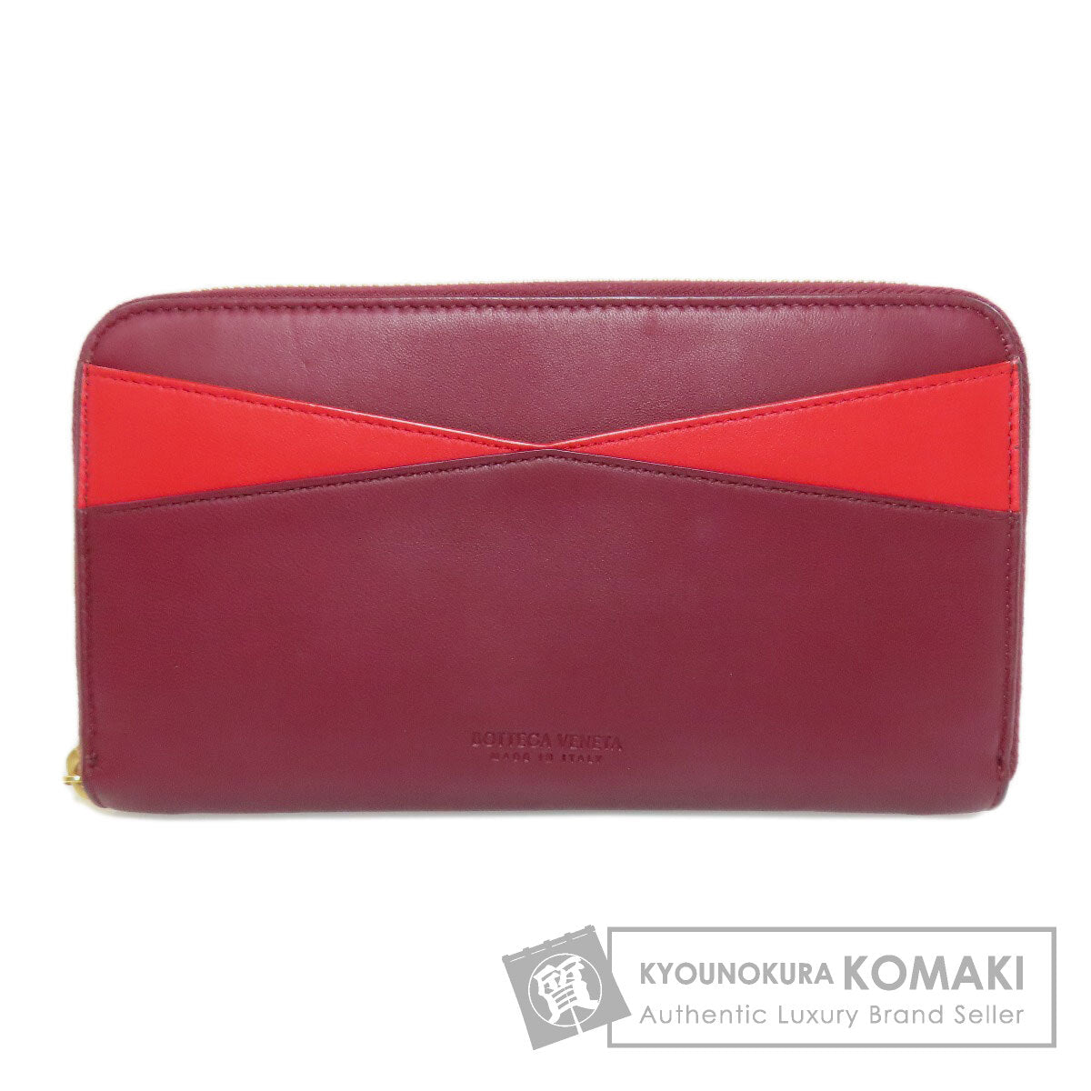 BOTTEGA VENETA ボッテガヴェネタ ラウンドファスナー 長財布（小銭入れあり） カーフ レディース 中古